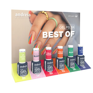 ANDREIA THE GEL POLISH COLLECTION BEST OF OFFER MINI EXHIBITOR