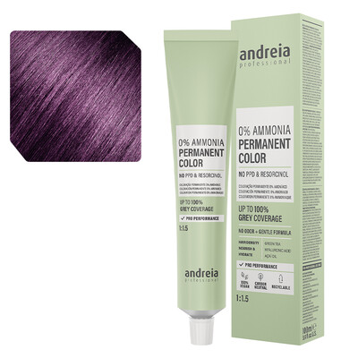 Andreia Coloración Permanente 0% amoniaco 6.22 rubio oscuro violeta