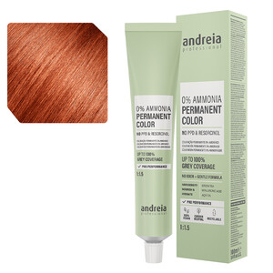 ANDREIA PERMANENT COLOR 0% AMMONIA 7.44 Intense Copper Medium Blonde