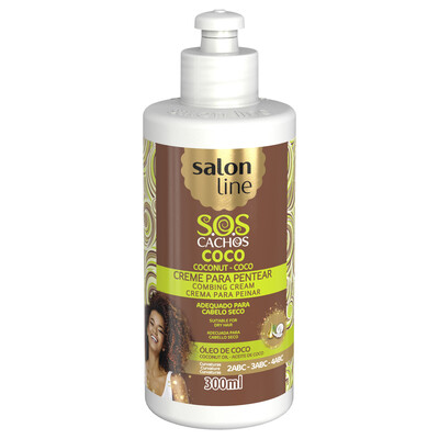 Salon Line S.O.S Cachos Coco Crema para peinar Tratamiento Profundo