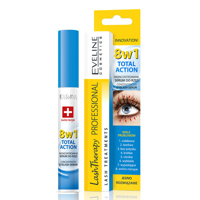 Eveline Lash Therapy Prof. Concentrated Eyelash Serum 8 in 1