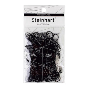 STEINHART BLACK RUBBER HAIR ELASTICS