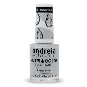 Andreia Nutricolor NC3 esmalte de uñas gris claro