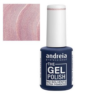 Andreia The Gel Polish G04 esmalte de uñas en gel Glitter rosa y dorado