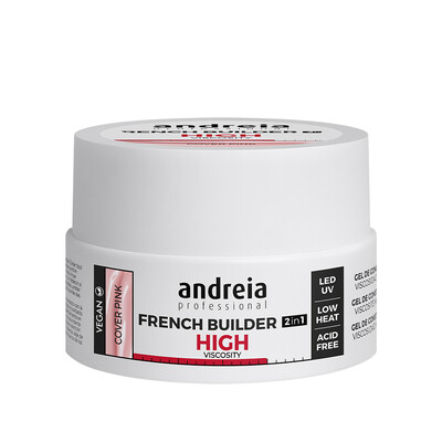 ANDREIA FRENCH BUILDER 2IN1 CONSTRUCTION GEL HIGH VISCOSITY COVER PINK