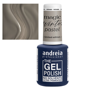 ANDREIA THE GEL POLISH MAGIC WINTER PASTEL COLLECTION MG3 GREENISH TAUPE