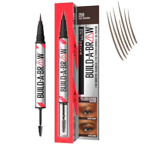 MAYBELLINE BUILD-A-BROW 2 IN 1 PEN AND EYEBROW GEL 259 ASH BROWN