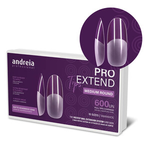 Andreia Pro Extend Tips Extensiones de uñas Medium Round FORMA REDONDA