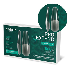 ANDREIA PRO EXTEND TIPS NAIL EXTENSIONS LONG COFFIN SHAPE