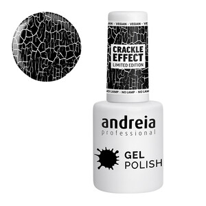Andreia CE1 Crackle Effect Negro esmalte de uñas en gel