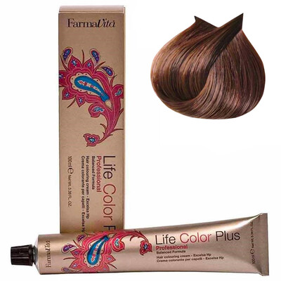 FARMAVITA COLORAÇÃO LIFE COLOR PLUS 6.34 LOURO ESCURO DOURADO ACOBREADO