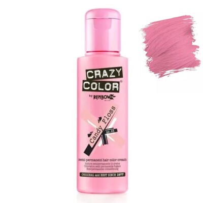 CRAZY COLOR SEMI-PERMANENT COLOUR CREAM 65 CANDY FLOSS