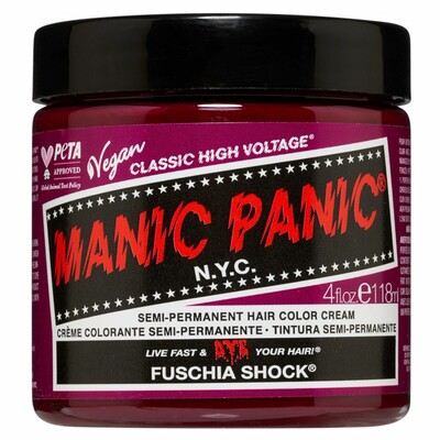 MANIC PANIC CREME DE COLORAÇÃO SEMI-PERMANENTE FUSCHIA SHOCK