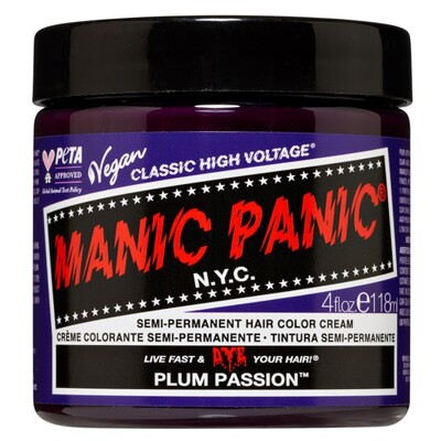 MANIC PANIC SEMI-PERMANENT COLOUR CREAM PLUM PASSION