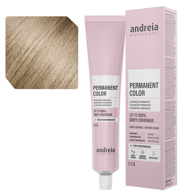 Andreia Coloración permanente 9.2 rubio muy claro frío