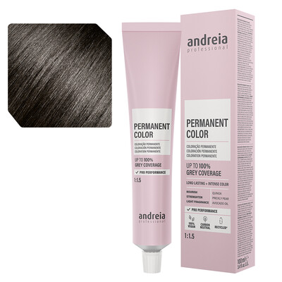 Andreia Coloración permanente 4.02 castaño medio natural frío