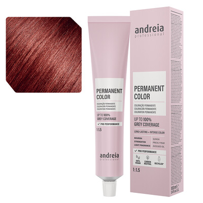 Andreia Coloración permanente 5.56M castaño claro rojo violeta caoba