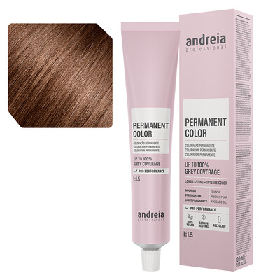 Andreia Coloración permanente 5.74 castaño claro tabaco naranja