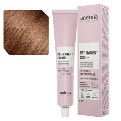 Andreia Coloración permanente 6.74 rubio oscuro tabaco naranja