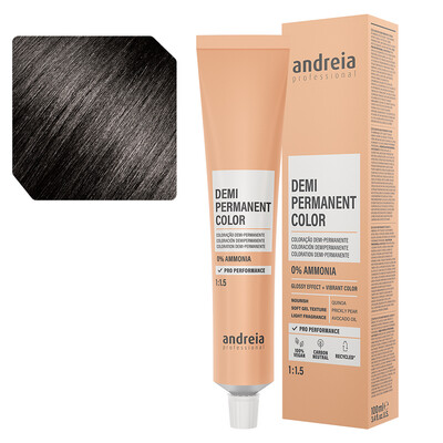 ANDREIA COLORAÇÃO DEMI PERMANENTE 3.0 CASTANHO ESCURO NATURAL