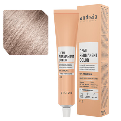 Andreia Coloración Demi Permanente 10.23 rubio platino frío beige