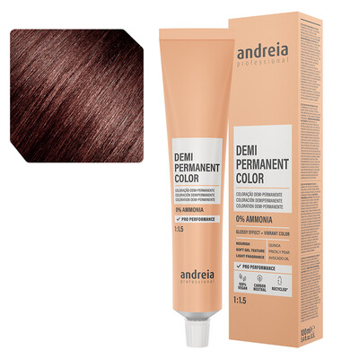 ANDREIA COLORAÇÃO DEMI PERMANENTE 4.7M castanho médio tabaco mogno