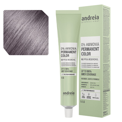 ANDREIA COLORATION PERMANENTE 0% AMMONIAQUE 8.21 BLOND CLAIR NACRÉ