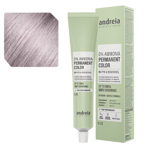 ANDREIA COLORATION PERMANENTE 0% AMMONIAQUE 10.21 BLOND PLATINE NACRÉ