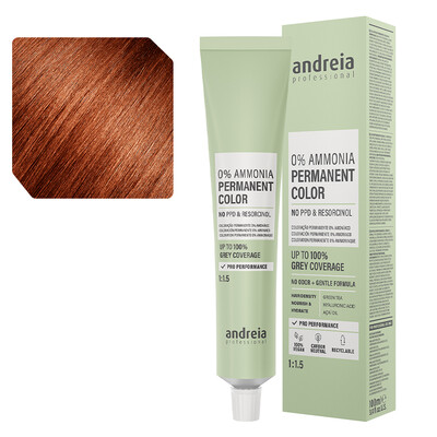 ANDREIA COLORATION PERMANENTE 0% AMMONIAQUE 6.45 BLOND FONCÉ CUIVRÉ ROUGE
