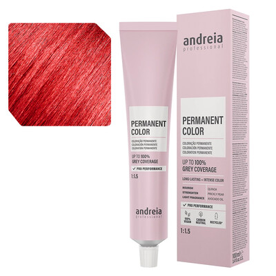 Andreia Coloración permanente 10.5 Rubio platino rojo