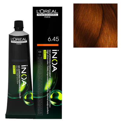 L’ORÉAL PRO INOA PERMANENT AMMONIA-FREE HAIR COLOUR 6.45