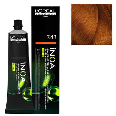 L’ORÉAL PRO INOA AMMONIA-FREE PERMANENT HAIR COLOUR 7.43