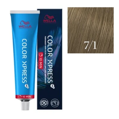 WELLA COLOR XPRESS COLORAÇÃO PERMANENTE RÁPIDA 7/1
