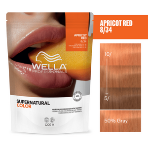 Wella Supernatural Color 8/34 Apricot Red