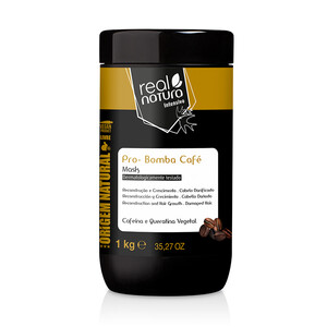 REAL NATURA PRO-BOMBA CAFÉ MÁSCARA PARA CABELO DANIFICADO