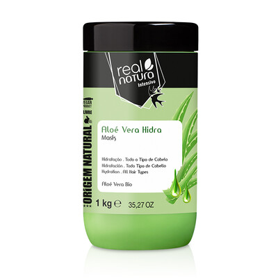 REAL NATURA ALOÉ VERA HYDRA MASQUE HYDRATANT TOUS TYPES DE CHEVEUX