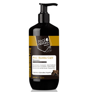 REAL NATURA PRO- BOMBA CAFÉ SHAMPOOING CHEVEUX ABÎMÉS