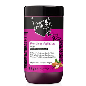 REAL NATURA PRO-LISOS ANTI FRIZZ MASK FOR STRAIGHT HAIR