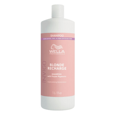 WELLA INVIGO BLONDE RECHARGE CHAMPÔ ROXO CABELO LOIRO