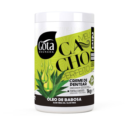 Gota Dourada Meu Cacho Perfeito Crema Para Peinar Aceite de Aloe Vera