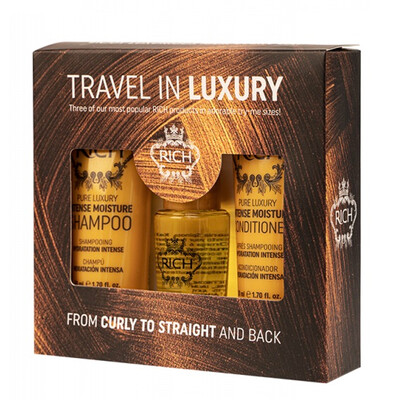 Rich Travel in Luxury Kit com Champô + Condicionador + Elixir