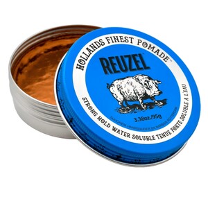 REUZEL BLUE POMADA FIXAÇÃO FORTE SOLÚVEL EM ÁGUA E DE ALTO BRILHO