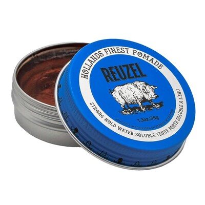 REUZEL BLUE POMADA FIXATION FORTE SOLUBLE DANS L'EAU ET À HAUTE BRILLANCE