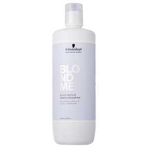 SCHWARZKOPF BLONDME BOND REPAIR PURPLE SHAMPOO ROXO