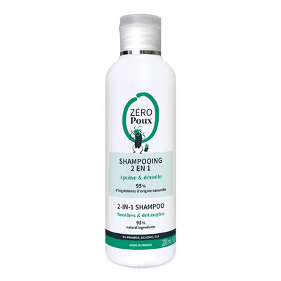 PATRICE MULATO ZERO POUX SHAMPOO NATURAL ANTI-PIOLHOS 2 EM 1