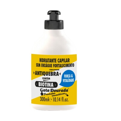 GOTA DOURADA CREME FORTALECEDOR LEAVE-IN COM BIOTINA