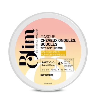 Patrice Mulato Blim Mascarilla Capilar para Cabello Ondulado y Rizado