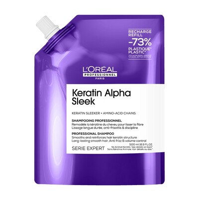 L’Oréal Pro Serie Expert Keratin Alpha Sleek Refill Shampoo
