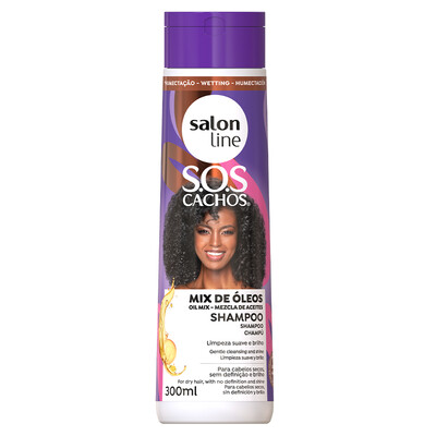 SALON LINE SOS CACHOS MIX DE ÓLEOS SHAMPOO