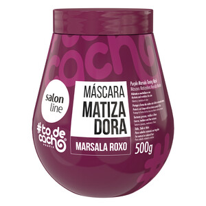 Salon Line #todecacho Mascarilla Matizadora Marsala Roxo cabellos violetas